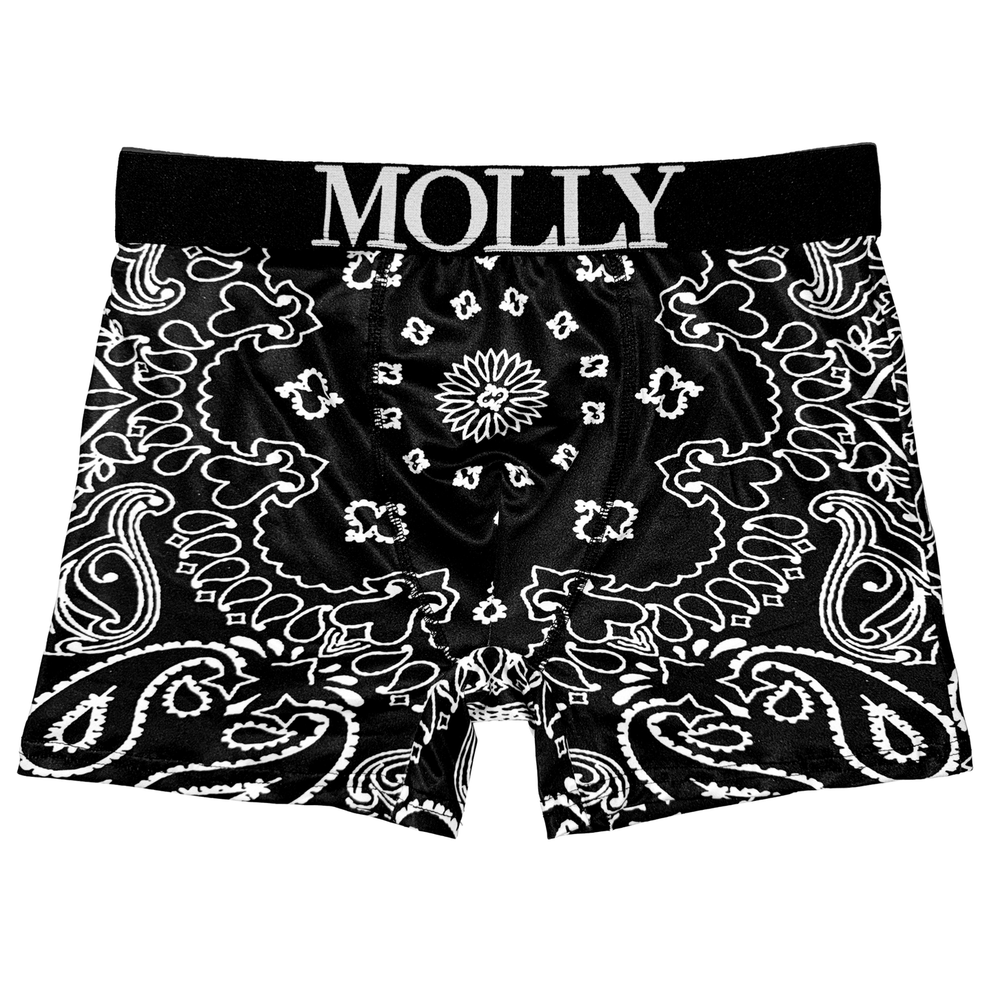 BLACK BANDANA MOLLY BOXERS