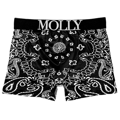 BLACK BANDANA MOLLY BOXERS