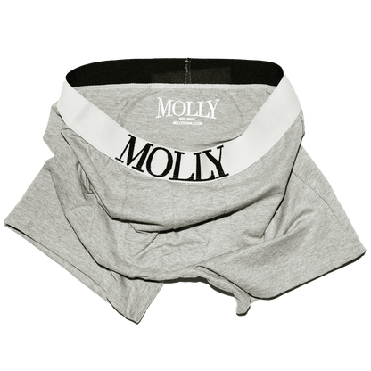GREY MOLLY BOXERS