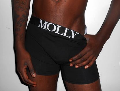BLACK MOLLY BOXERS