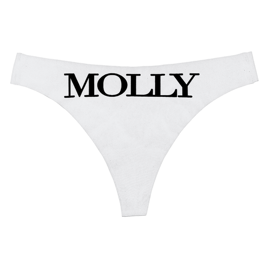 WHITE THONG