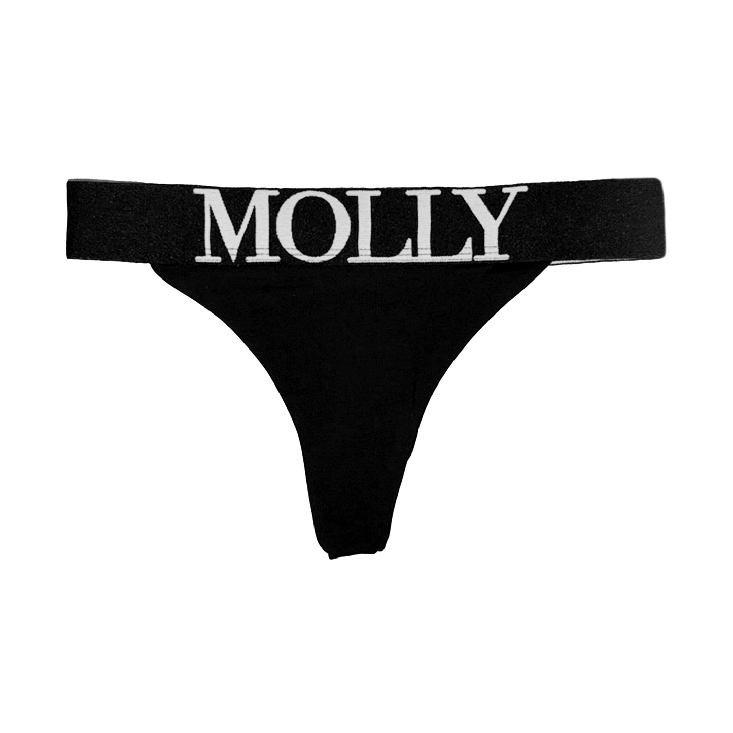 BLACK MOLLY THONG
